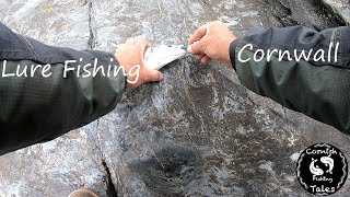 Bass Lure Fishing Cornwall  Rock Fishing Cornwall [upl. by Attenev]