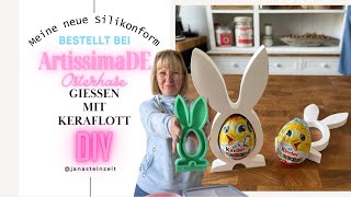 ÜEi Osterhase  Meine neue Silikonform von ArtissimaDE  Gießen mit Keraflott [upl. by Venetia699]