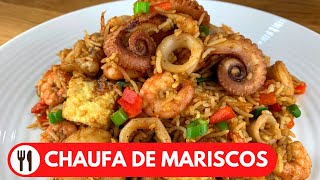 🇵🇪 ARROZ CHAUFA DE MARISCOS  RECETA PERUANA [upl. by Riatsala796]