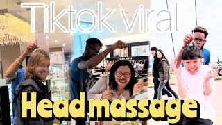 Head massage prank 😅😤 [upl. by Galven]