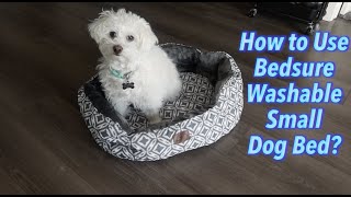 How to Use Bedsure Washable Small Dog Bed [upl. by Behnken498]