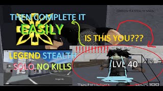 HOW TO EASILY DO THE WITHDRAWAL LEGEND STEALTH SOLO NO KILLS AS LVL 40 HACKER IN ENTRY POINT ROBLOX [upl. by Assilram]