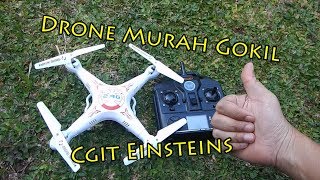 X5C1 Drone Murah 300 Ribuan Dapet Kamera Dan Batere 3 Biji xD [upl. by Marta]