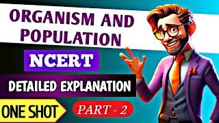 organisms and population NCERT line by line part 2 for neet neetgyannavodayan [upl. by Aholah]