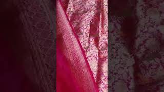 Pue Banarasi Handloom Katan Silk Saree Banarasi Saree Store Whole sale Store [upl. by Ydnahs]