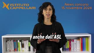 News concorsi 15 novembre 2024 [upl. by Nonnairb]