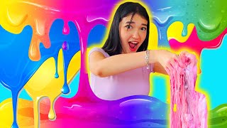 FIZ UMA SLIME GIGANTE COM TUDO QUE SOBROU  Luluca [upl. by Stanway]