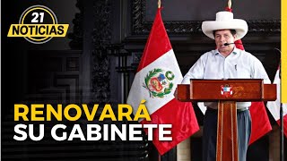 Estalló la crisis Pedro Castillo renovará su gabinete ministerial [upl. by Wilson]