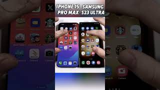 iPhone 15 Pro Max vs Samsung S23 Ultra Speed Test ⚡Which Flagship is the Fastest🚀ShortsViral [upl. by Edas]