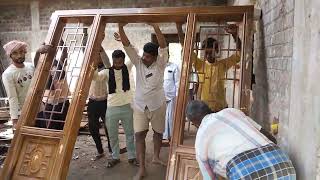 part 1 vasakal  Main door Frame Pooja  dream home [upl. by Maidel]