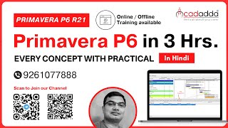 Primavera P6 Project Management in Hindi  Primavera P6 Tutorial  Online Primavera P6 R22 Training [upl. by Attenwad]