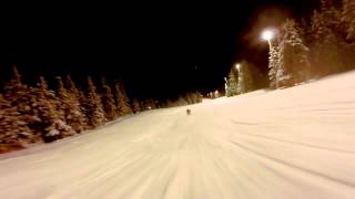 Sled Dogs Snowskates 100kph high speed in Norway in Kvitfjell Olympic slope [upl. by Lladnew]