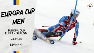 LIVE Europa Cup Men Slalom Run 2  241124  FIS Alpine [upl. by Alanah]