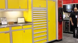 Modulines Modular Aluminum Cabinets at SEMA 2012 [upl. by Aikat288]