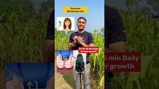 Unlock Hair Growth Naturally 🌱 Nail Rubbing  Balayam yoga shorts hairloss [upl. by Riba]