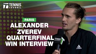 Alexander Zverev On Playing Tennis With Dirk Nowitzki  2024 Paris Quarterfinal Interview [upl. by Gader958]