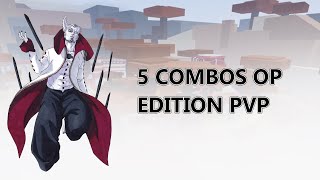 Shindo life 2  5 COMBOS OP EDITION PVP [upl. by Adyl]