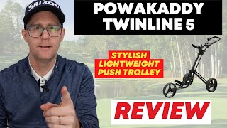 Powakaddy Twinline 5 Golf Trolley Review [upl. by Ynehpets887]