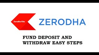 Zerodha fund deposit and withdrawal [upl. by Rhona]