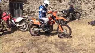 KTM EXC 525 full throttle hill climb [upl. by Esidnak587]