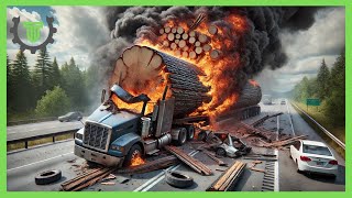 Dangerous Idiots Truck amp Heavy Equipment Fails Compilation  Extreme Truck Idiots at Work 1 [upl. by Asirem782]