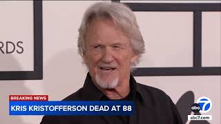 Kris Kristofferson singersongwriter and actor dies at 88 [upl. by Atteynad]