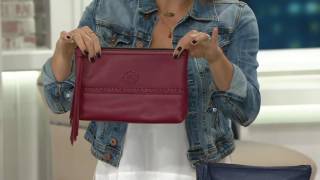 orYANY Pebble Leather Pouch Alea on QVC [upl. by Inama245]