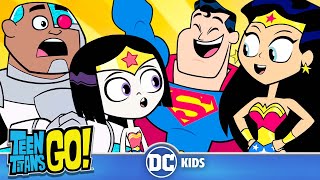 Teen Titans Go em Português 🇧🇷  MELHORES MOMENTOS da Liga da Justiça  DCKidsBrasil [upl. by Asilehc]