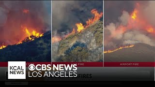 Three fires continue to burn in Southern California [upl. by Faustine]