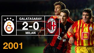 Nostalji Maçlar  Galatasaray 2  0 Milan  07032001 [upl. by Nitsraek803]