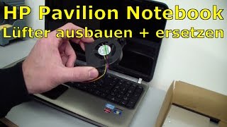 Notebook HP Pavilion  Fan replacing  HewlettPackard Laptop Lüfter ersetzen  English subtitles [upl. by Swanhildas]