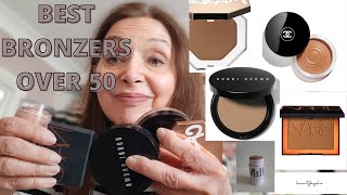 Top Five Bronzers Over 50  best bronzers for mature skin and NO ORANGE [upl. by Rimidalg]