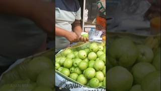 Tasty Guava Chaat  guava guavachaat peyaramakha streetfood food foodie fruit fruitcutting [upl. by Ardnasak]