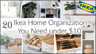 20 Ikea Home Organization Ideas  Affordable Organization You Need 2021 [upl. by Emmett]