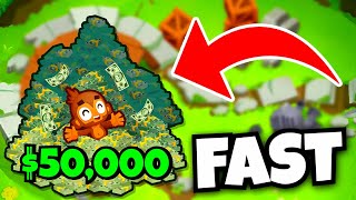 How To Make Monkey Money FAST In Bloons TD Battles 2 [upl. by Lleumas]