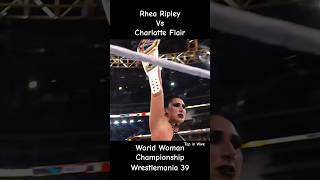 Rhea Ripley vs Charlotte Flair Wrestlemania 39 shorts wwe topinwwe ytshorts rhearipley [upl. by Anaitat]