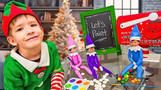 Elf on the Shelf Painting Candy Day 12 [upl. by Adelina325]