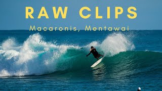 Raw Surf Clips  Macaronis Mentawai Indonesia  Surfing Maccas in all conditions [upl. by Atekan]