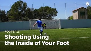 How to Kick a Soccer Ball Side Foot  Football [upl. by Theressa]