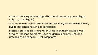 Lecture215 Topical Oral and Intravenous Steroids in Dermatology [upl. by Ariaec32]