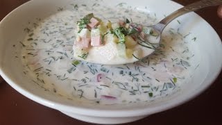 OKROSHKA RUSSIAN VEGETABLE COLD SOUP [upl. by Slerahc]