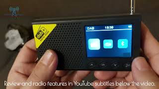 Przenośne Radio Cyfrowe FM DAB Model DABPC 1  Portable Digital FM DAB Radio Model DABPC 1 [upl. by Caylor406]