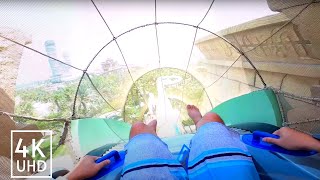 4K 60FPS Amazing Waterslides at Atlantis Aquaventure Waterpark in Dubai [upl. by Aivatnohs]