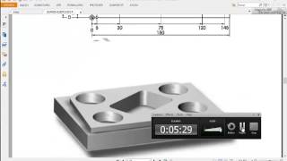 Diseño de pieza para Fresadora CNC en solidworks [upl. by Rimidalb666]