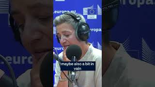 Is leading against big companies lonely Vestager answers in podcast with Nicolai Tangen [upl. by Bolanger555]