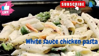 Easy chicken alfredo pasta  Easy white sauce pasta loaded with veggies [upl. by Lindon663]