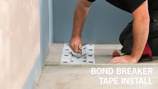 Bathroom Bond Breaker Above Screed [upl. by Adlog627]