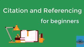 Citation and Referencing for beginners [upl. by Thin]