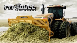 Pitbull Silage Blade Dozer Blade For 4 Wheel Drive Tractors [upl. by Norbel]