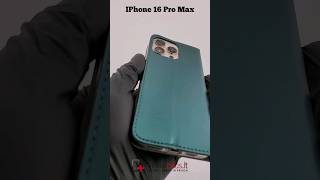 IPhone 16 Pro Max Telone flip pu leather green caseчехол для телефонаetui na telefon [upl. by Waverley]